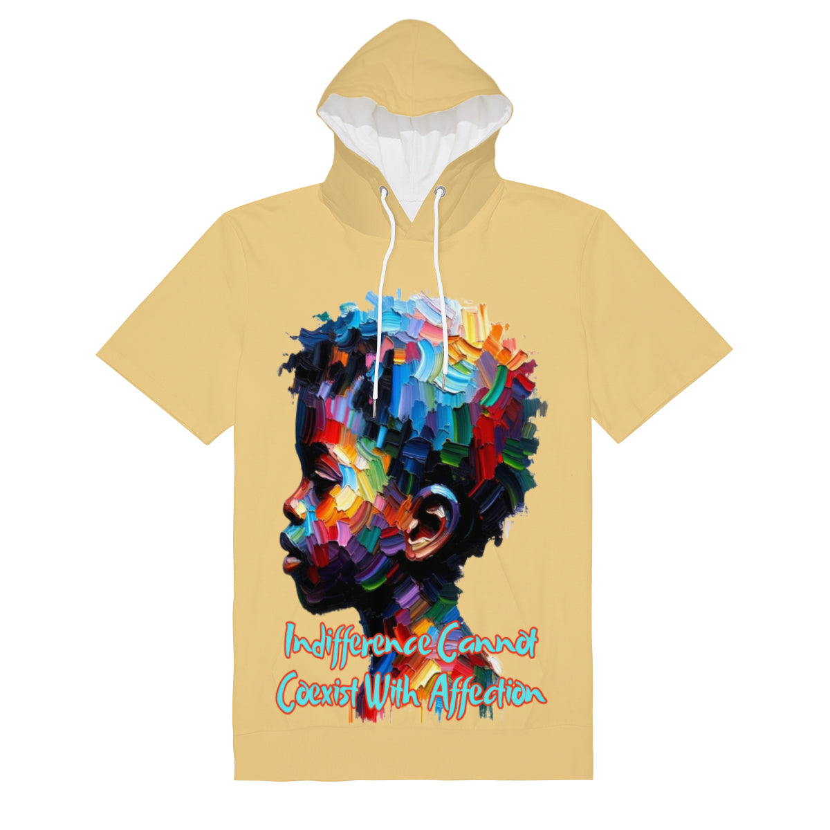 Men’s Cotton Hooded T-Shirt "What About Us"