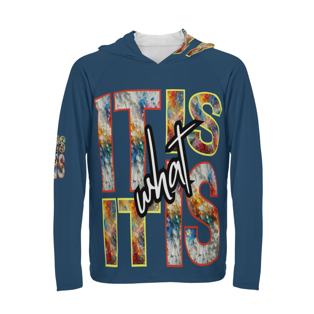 Men's Sun Protection Long Sleeve Hoodie | "It Is What It Is"