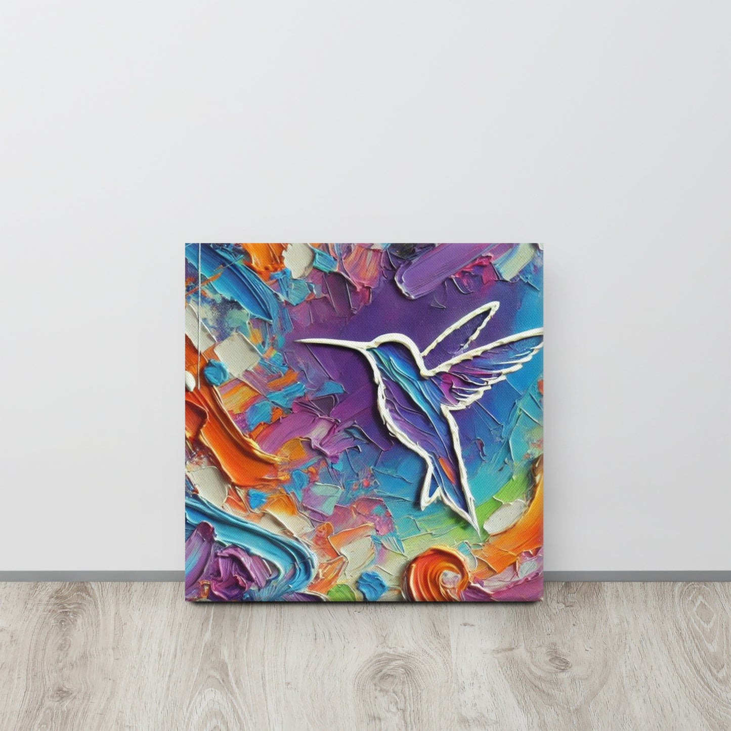 Art Print, Hummingbird...In Abstraction...Canvas Wrap