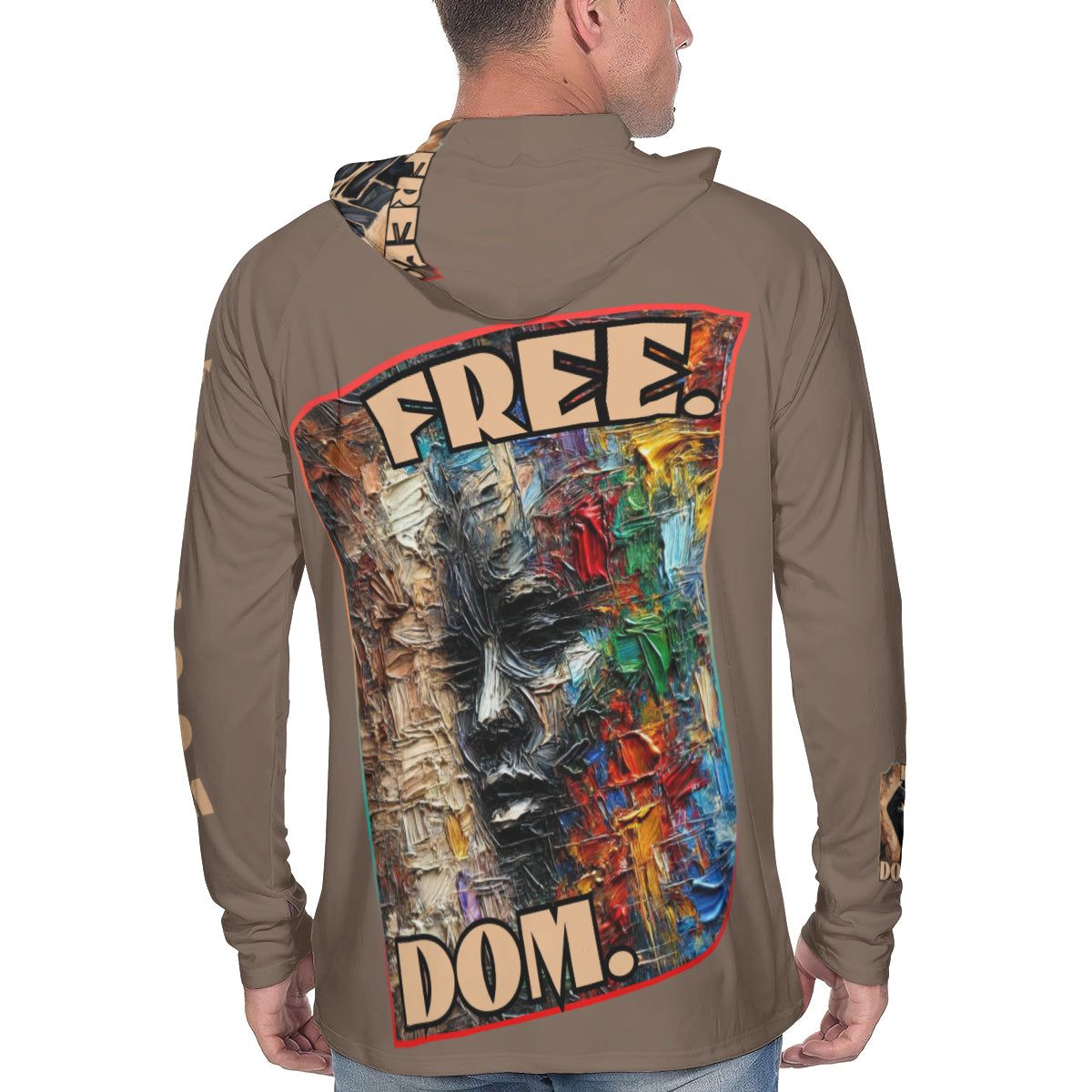 Men's Sun Protection Long Sleeve Hoodie | "Free.Dom."