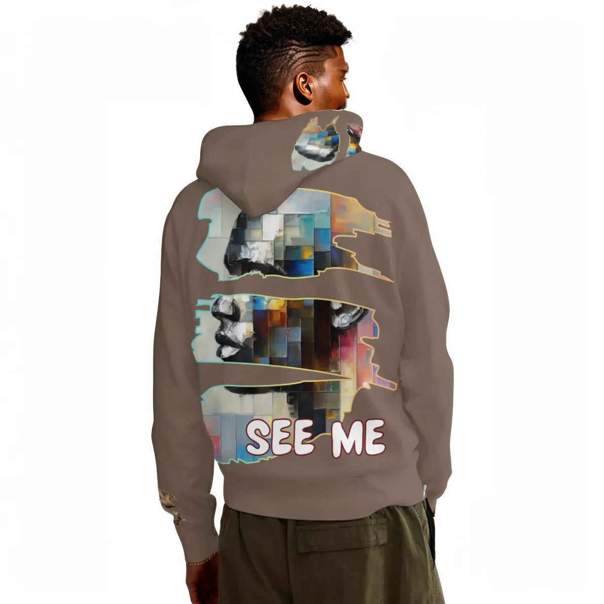 Men's Lightweight Hoodie | 200GSM Air Layer Fabric - "See Me"