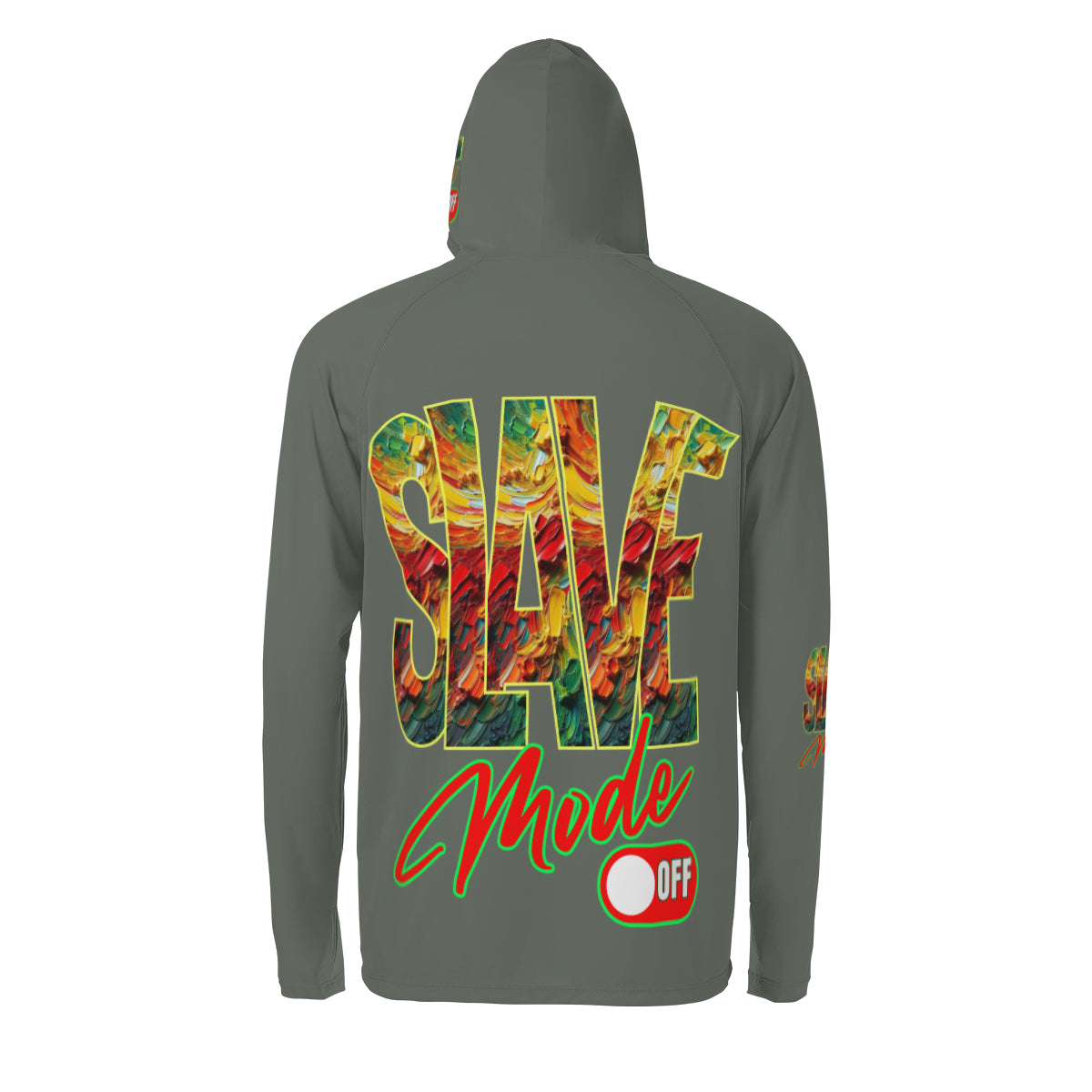 Men's Sun Protection Long Sleeve Hoodie | "Slave Mode: Off"