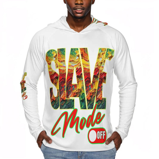 Men's Sun Protection Long Sleeve Hoodie | "Slave Mode: Off"