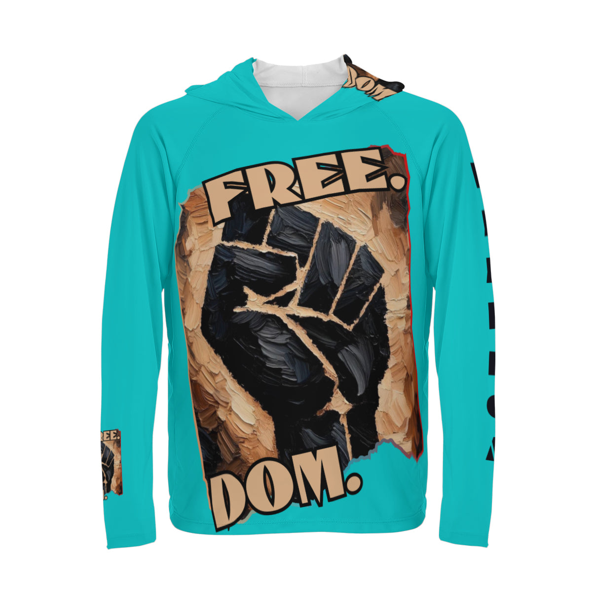 Men's Sun Protection Long Sleeve Hoodie | "Free.Dom."