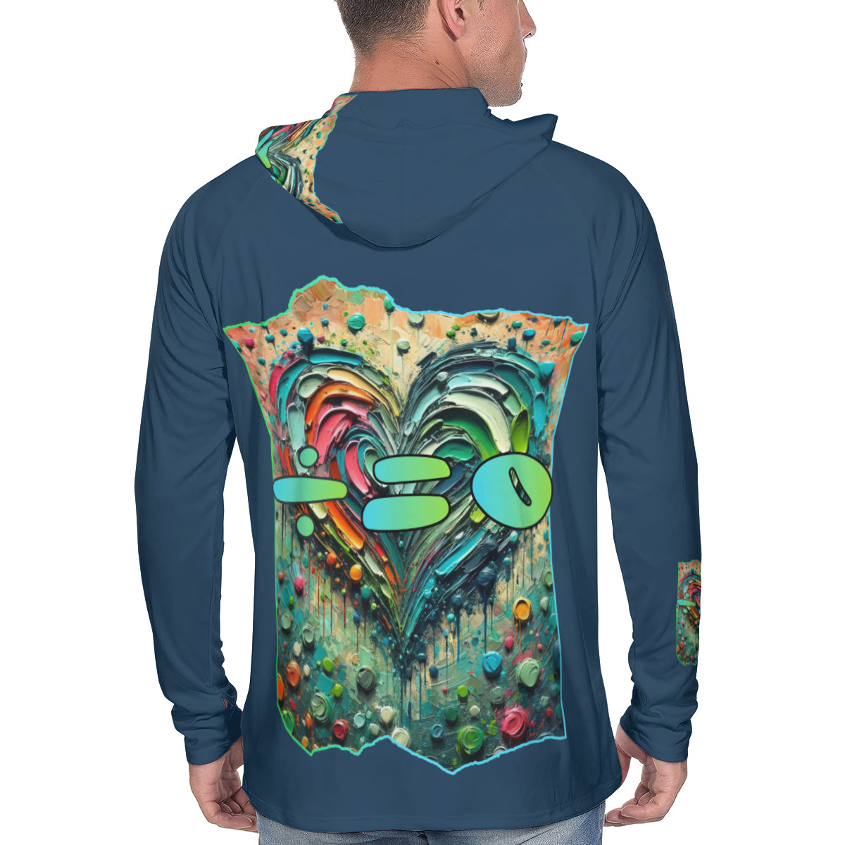 Men's Sun Protection Long Sleeve Hoodie | "Human DNA is 99.9% the Same"