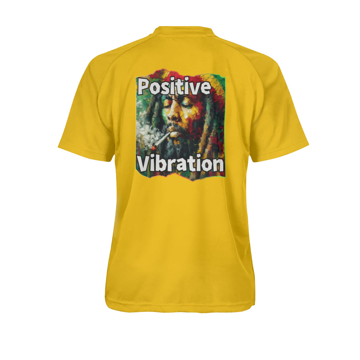 Men's V-Neck Polyester T-Shirt "Positive Vibration"