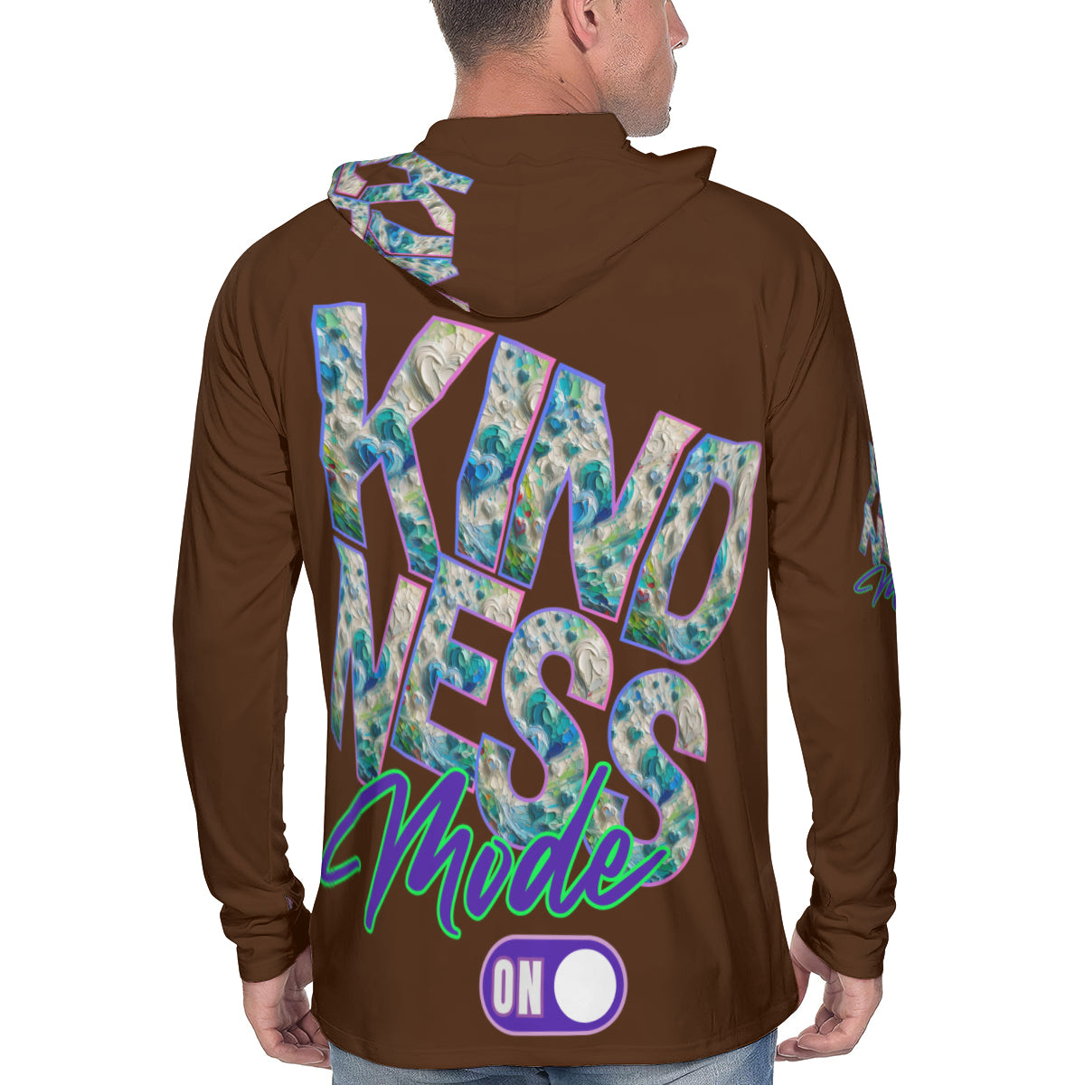 Men's Sun Protection Long Sleeve Hoodie | "Kindness Mode: On"