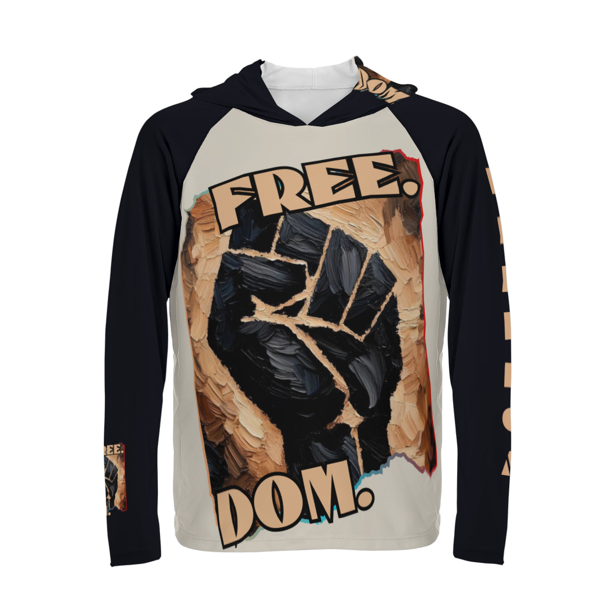 Men's Sun Protection Long Sleeve Hoodie | "Free.Dom."