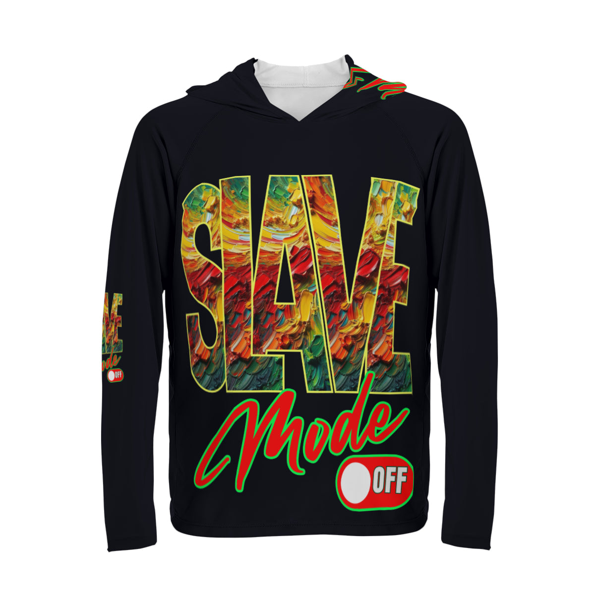 Men's Sun Protection Long Sleeve Hoodie | "Slave Mode: Off"