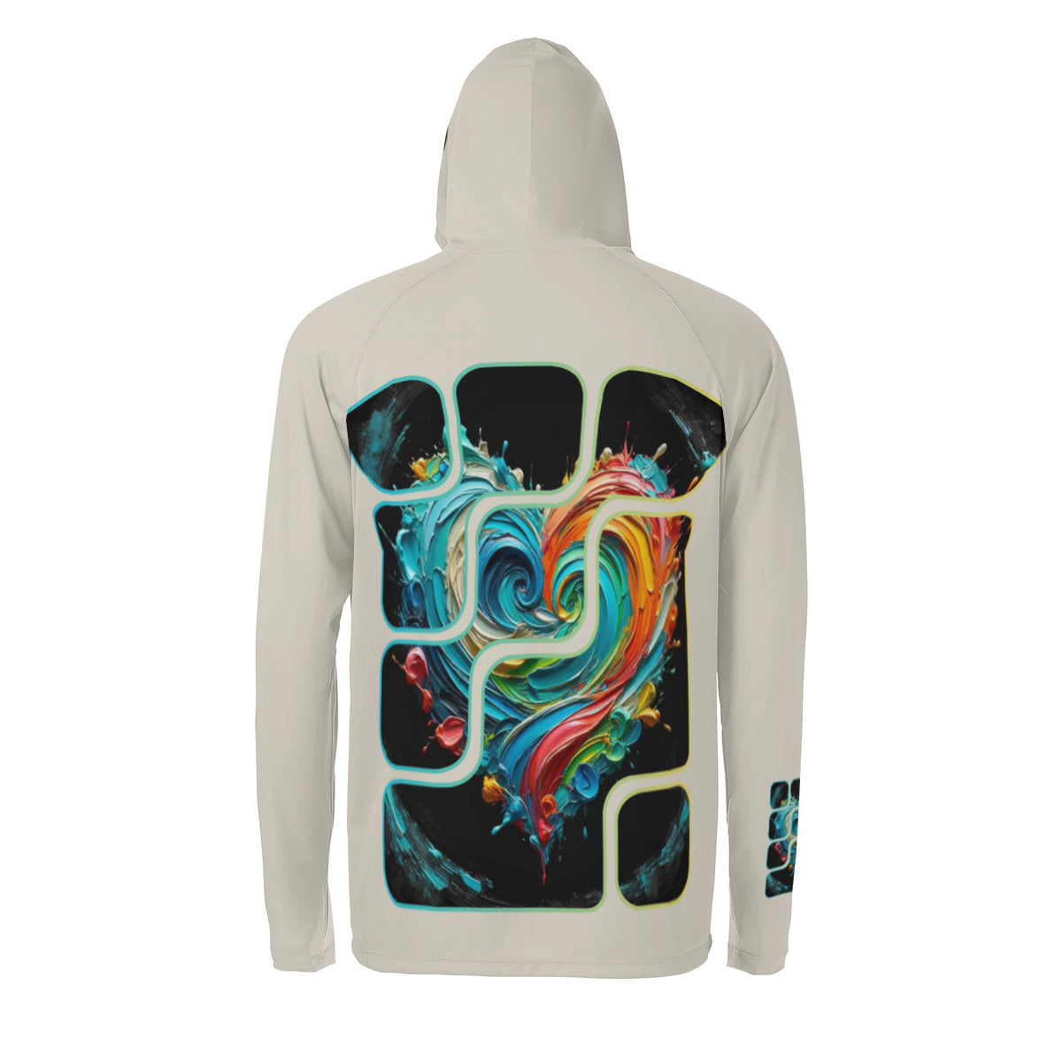 Men's Sun Protection Long Sleeve Hoodie | "Love Print"