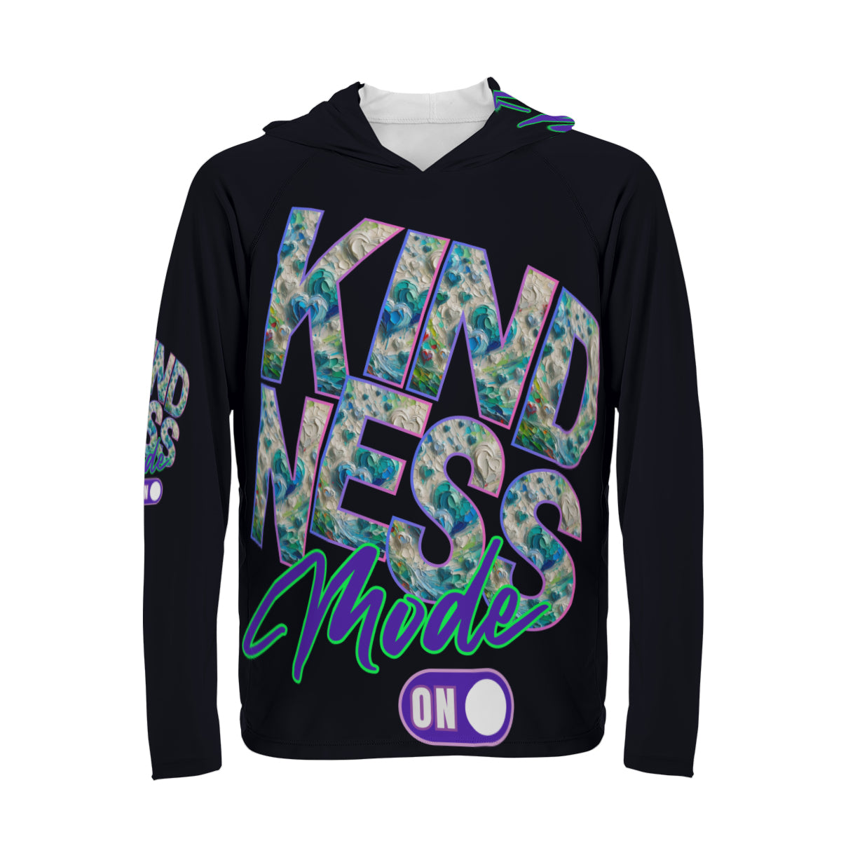 Men's Sun Protection Long Sleeve Hoodie | "Kindness Mode: On"