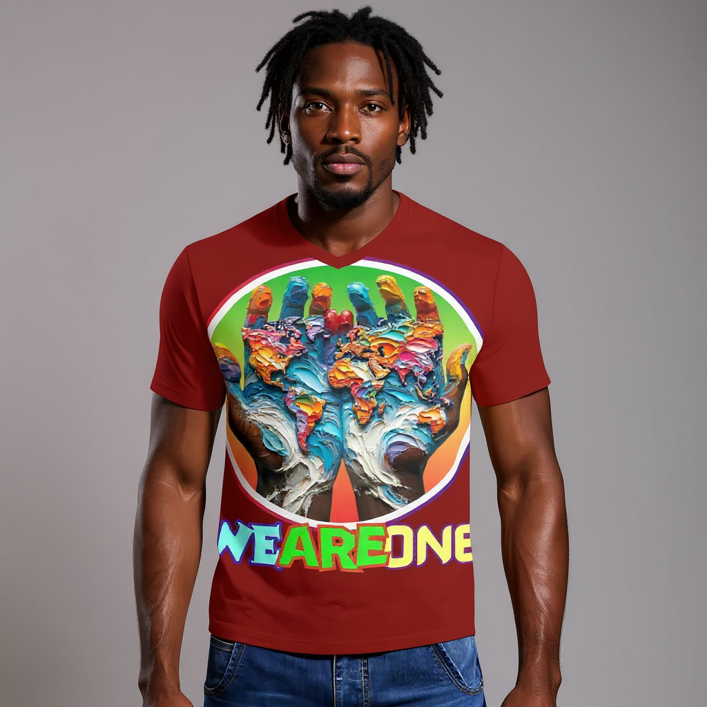 SoftSoul™ V-Neck Tee |"WeAreOne"
