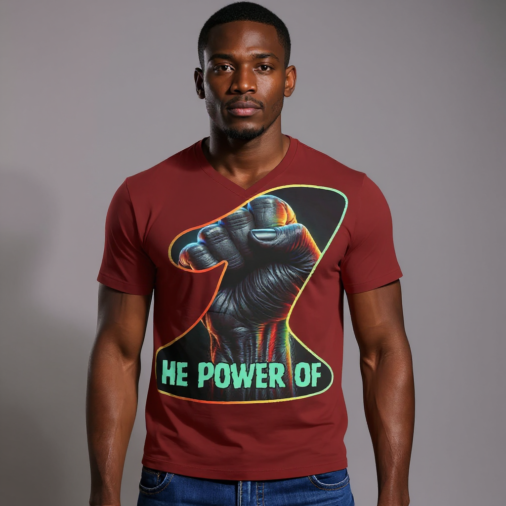 SoftSoul™ V-Neck Tee | "Power of One"