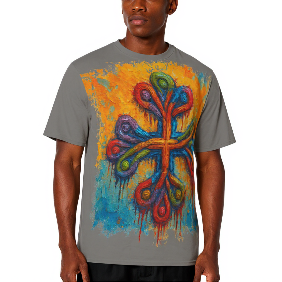 Men's Crewneck Cotton+Polyester Premium T-shirt | "Unity"