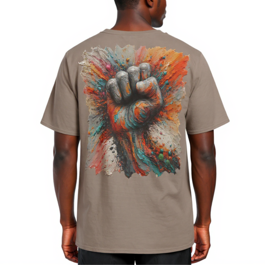 Men's Crewneck Cotton+Polyester Premium T-shirt | "Power" Collection