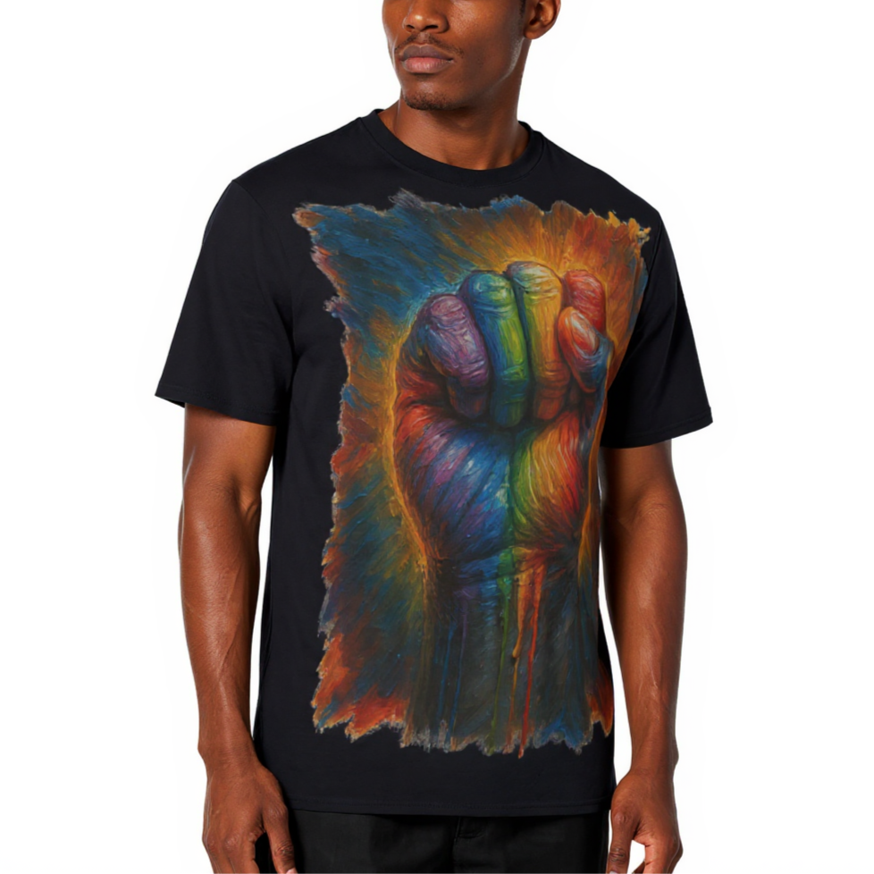 Men's Crewneck Cotton+Polyester Premium T-shirt | "Power" Collection