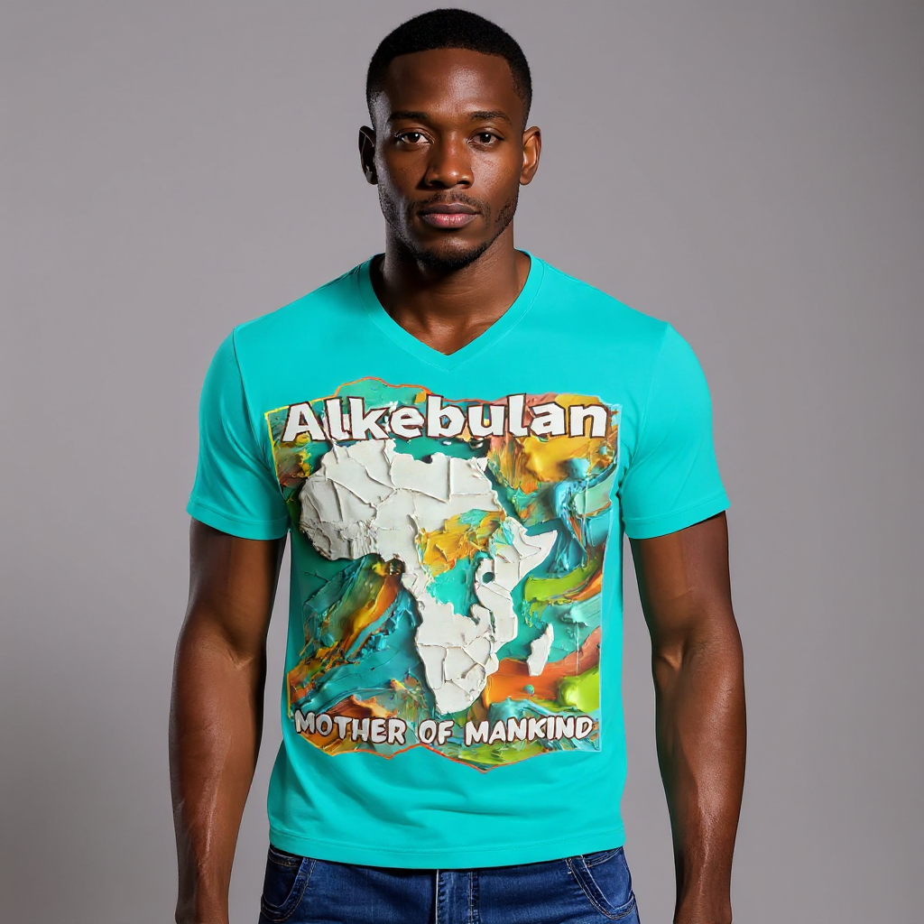 SoftSoul™ V-Neck Tee | "Alkebulan"
