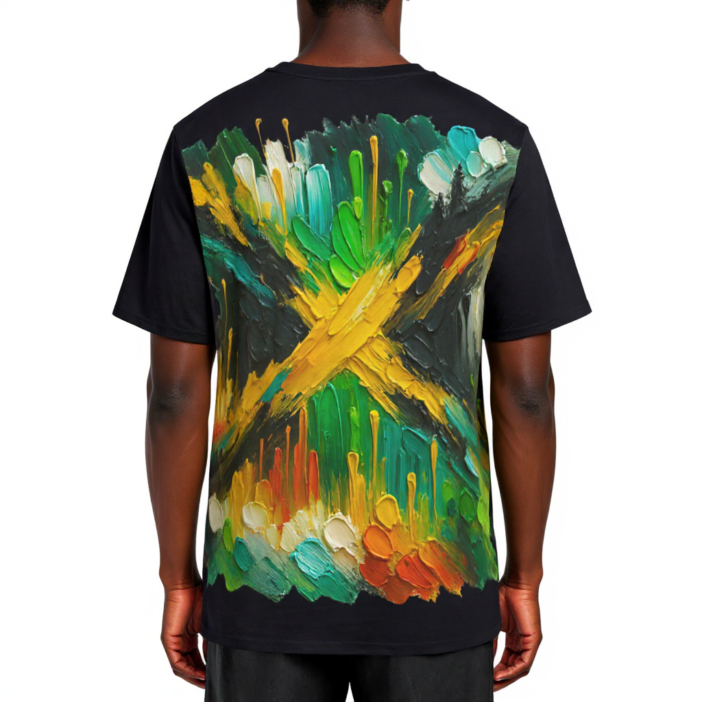 Men's Crewneck Cotton+Polyester Premium T-shirt | "Jamaica"