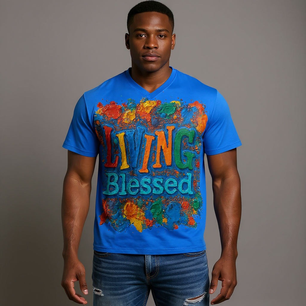 CoolCore™ VibeTech Tee | "Living Blessed"