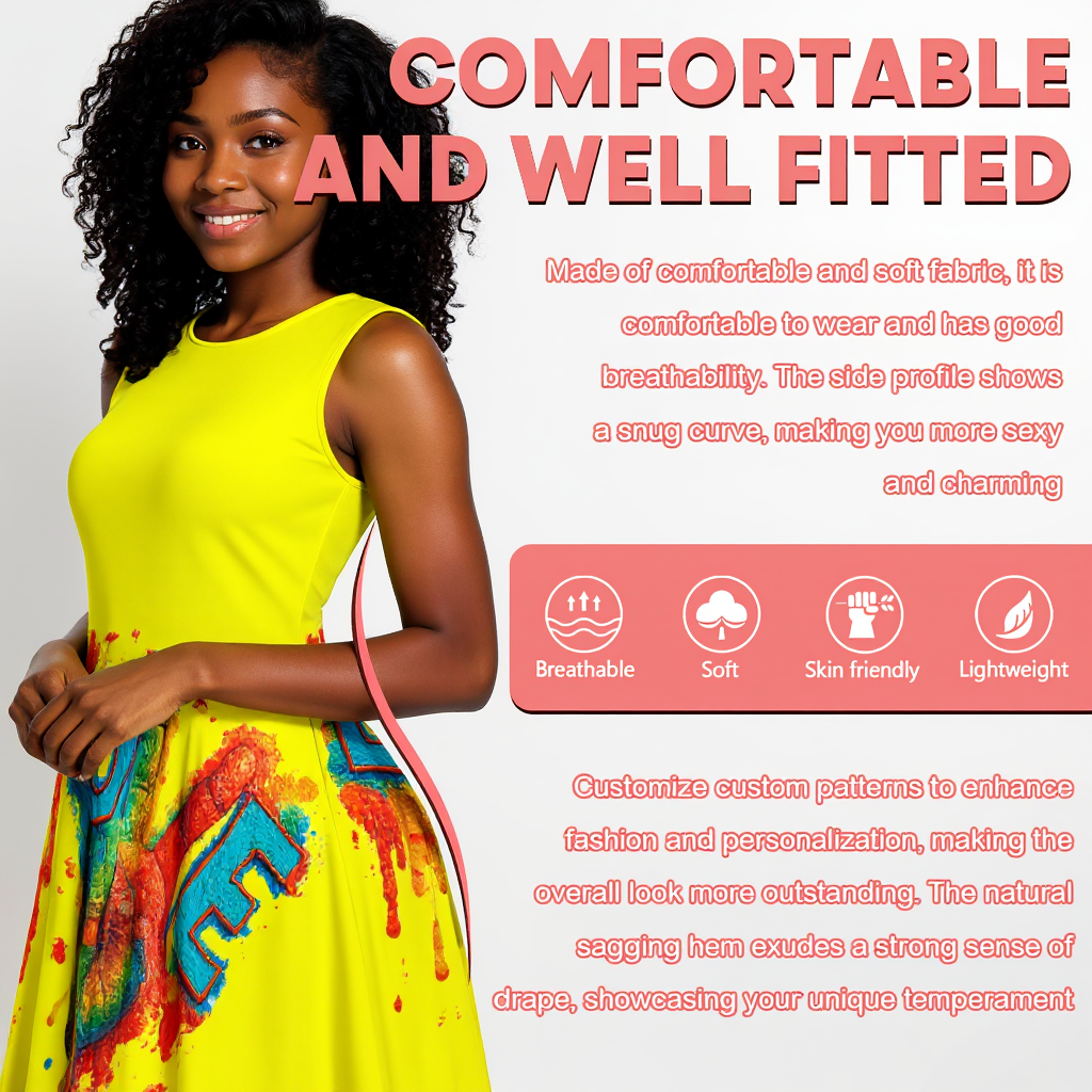 Premium Milk-Silk Short Sleeve Summer Dress |"Peace & Love"