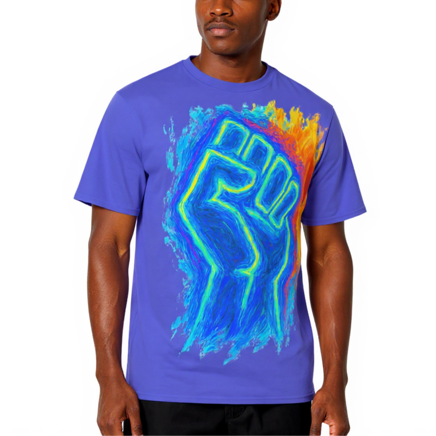 Men's Crewneck Cotton+Polyester Premium T-shirt | "Power" Collection