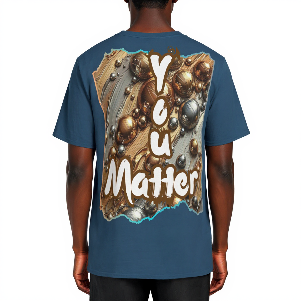 Men's Crewneck Cotton+Polyester Premium T-shirt | "I Matter, You Matter"