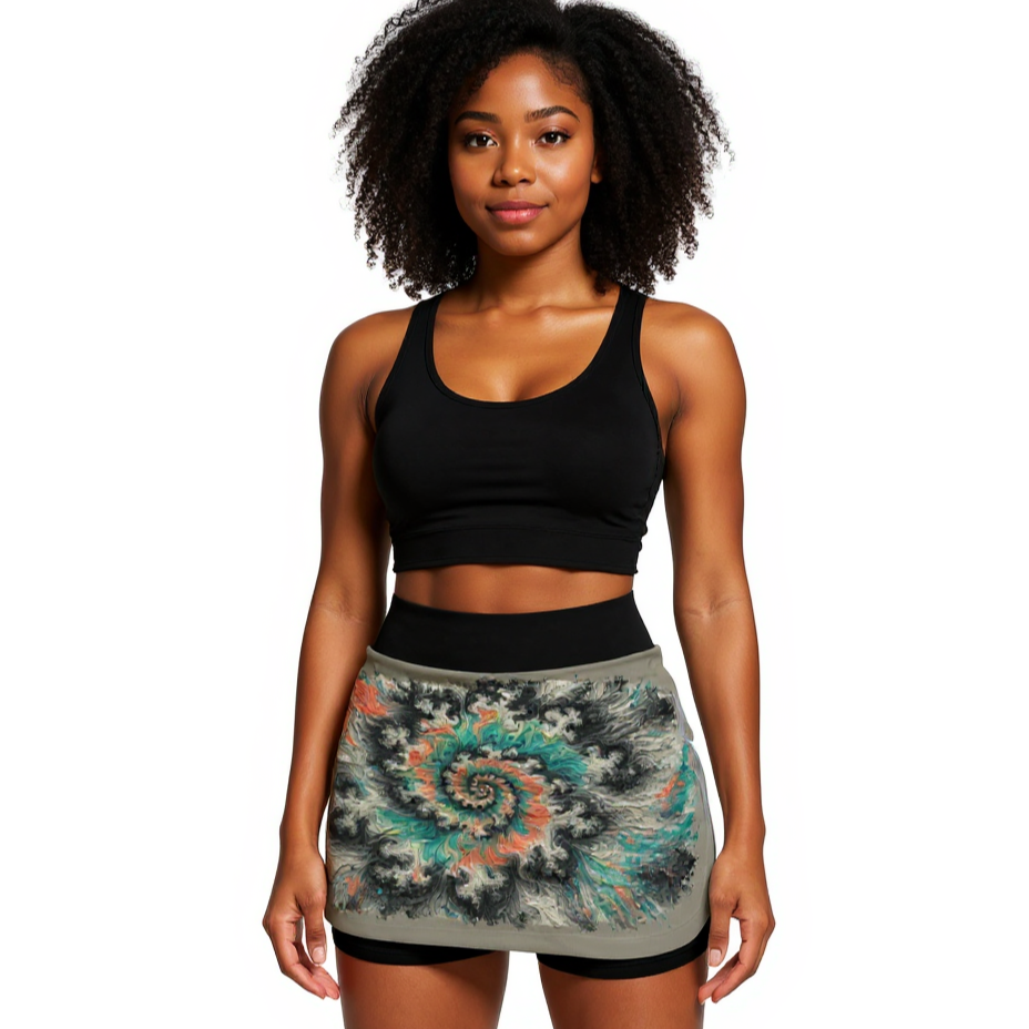 The Vibe & Flow Sport Skort | "TieDye"