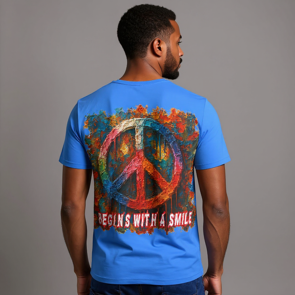 SoftSoul™ V-Neck Tee | "Choose Peace"