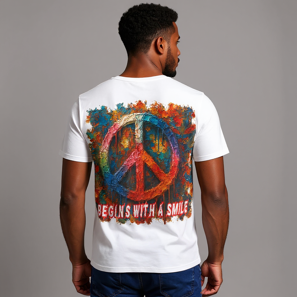 SoftSoul™ V-Neck Tee | "Choose Peace"