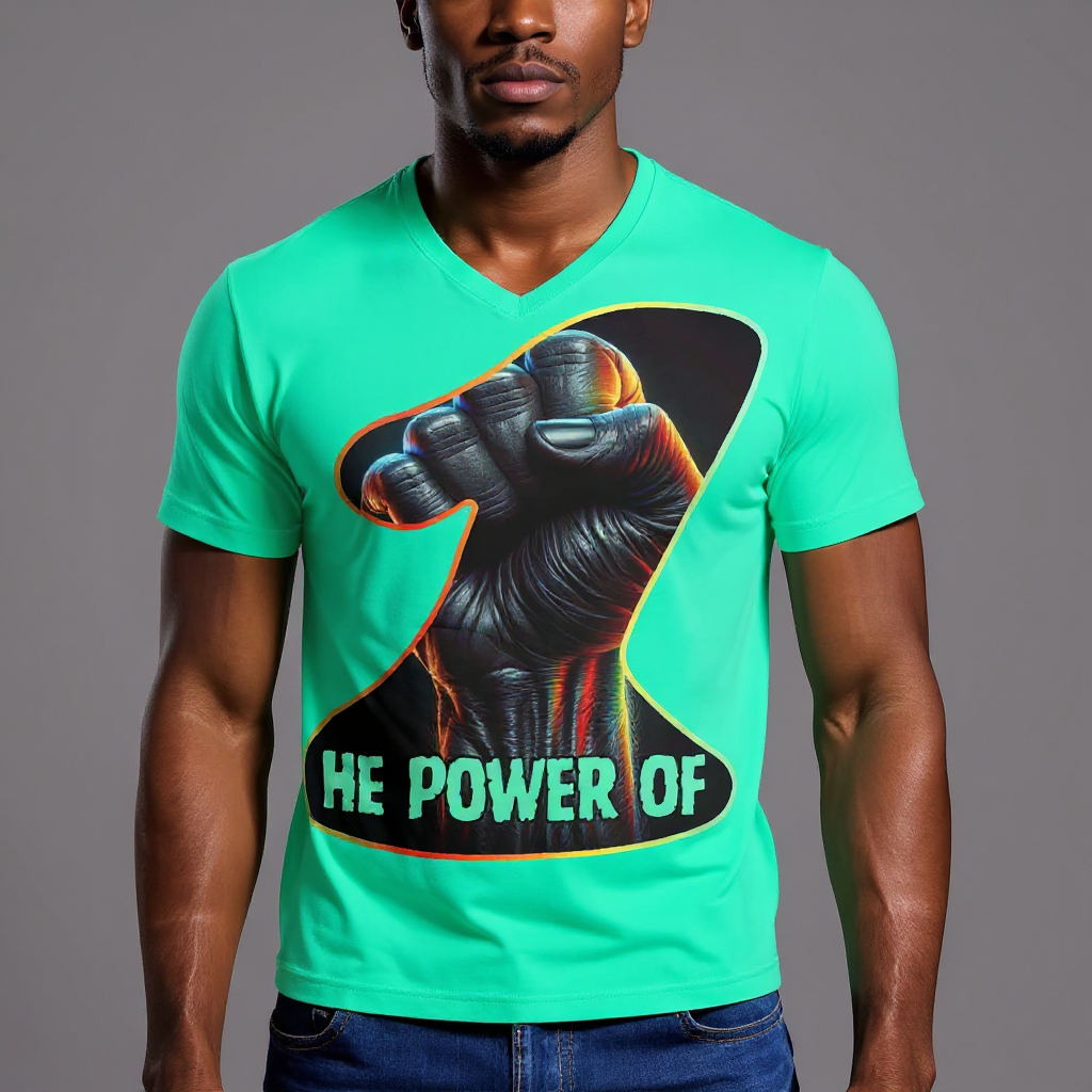 SoftSoul™ V-Neck Tee | "Power of One"