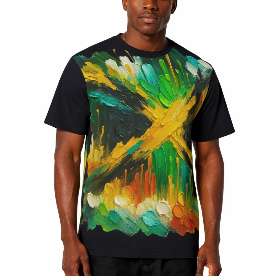 Men's Crewneck Cotton+Polyester Premium T-shirt | "Jamaica"