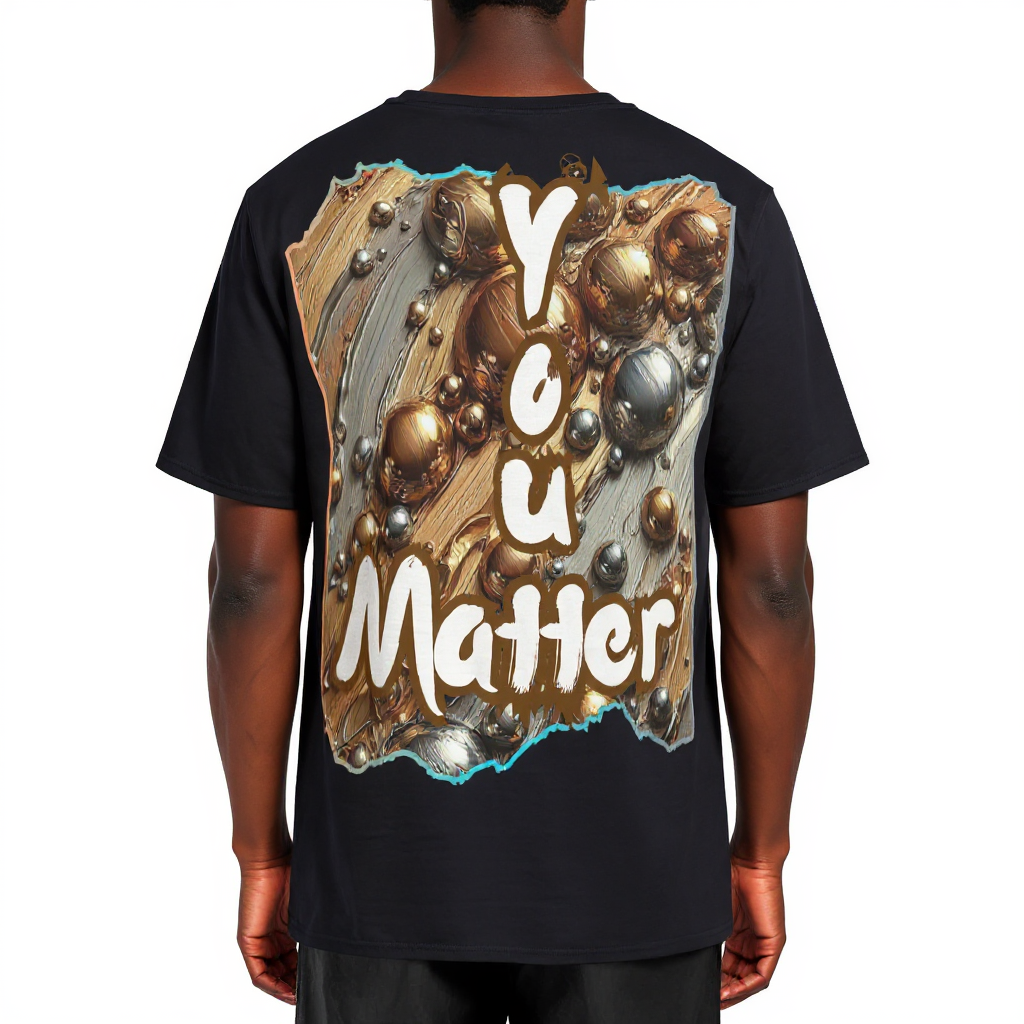 Men's Crewneck Cotton+Polyester Premium T-shirt | "I Matter, You Matter"