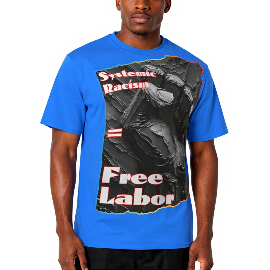Men's Crewneck Cotton+Polyester Premium T-shirt | "Systemic Racism"