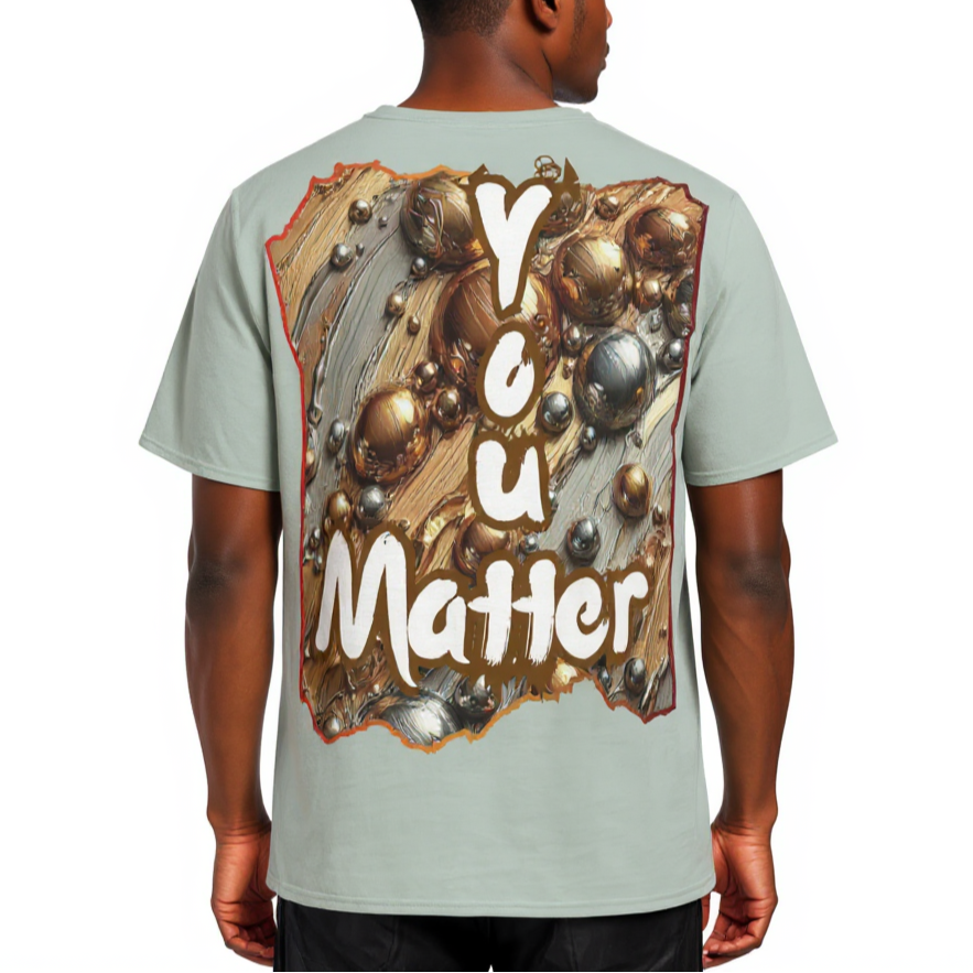 Men's Crewneck Cotton+Polyester Premium T-shirt | "I Matter, You Matter"