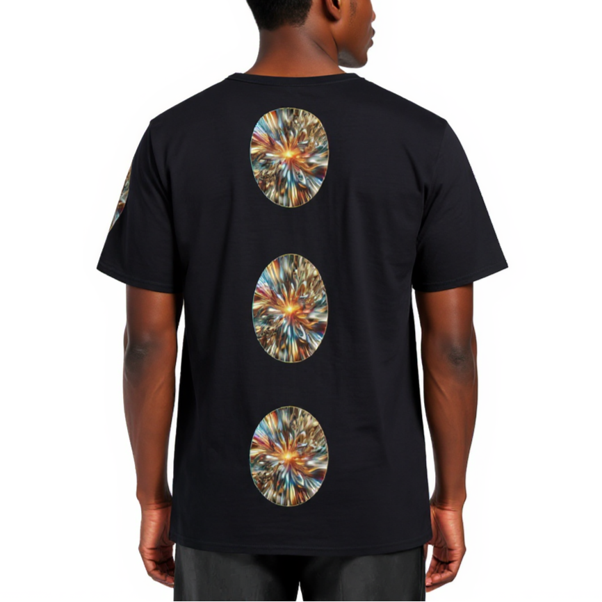 Men's Crewneck Cotton+Polyester Premium T-shirt | "Happiest Man Alive"