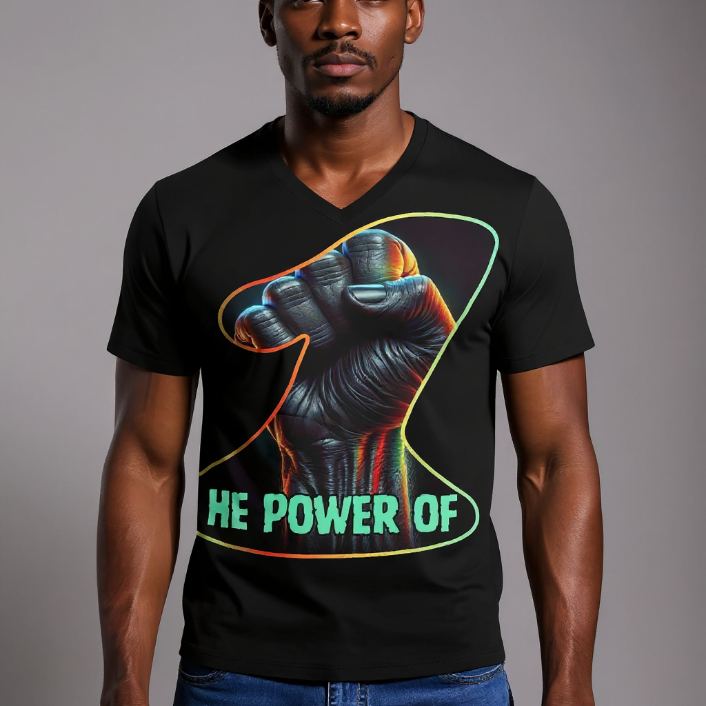 SoftSoul™ V-Neck Tee | "Power of One"