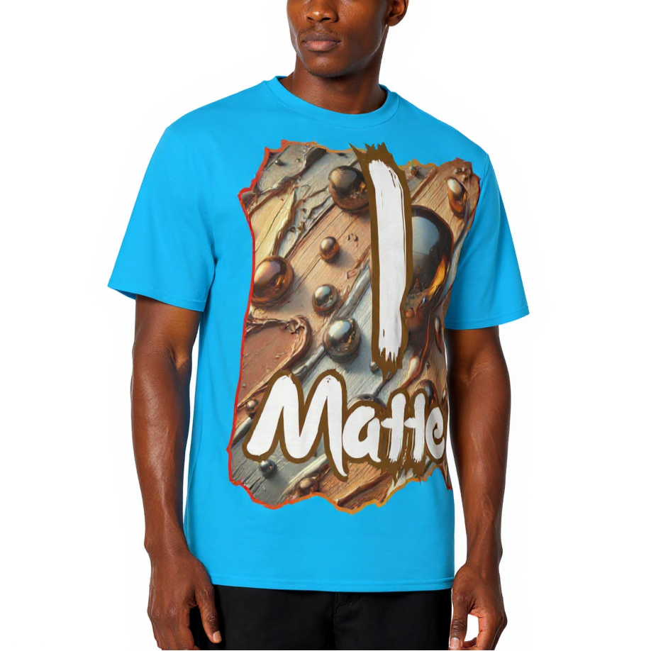 Men's Crewneck Cotton+Polyester Premium T-shirt | "I Matter, You Matter"