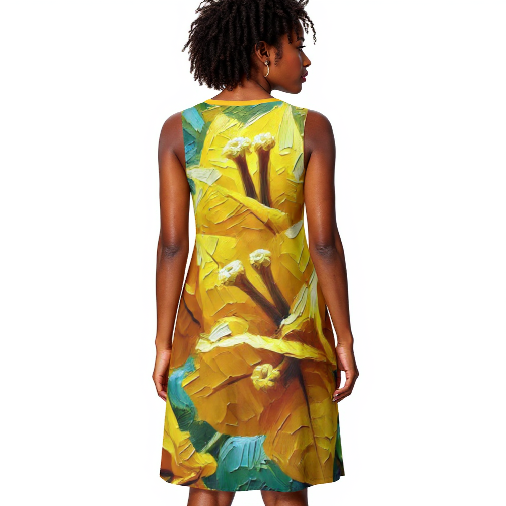 Island Breeze Casual Pocket Dress| "Floral Prints"