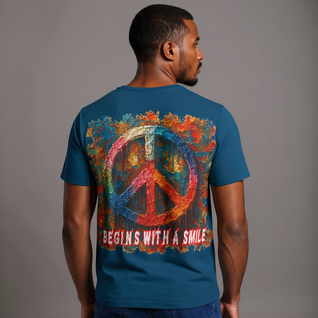 SoftSoul™ V-Neck Tee | "Choose Peace"