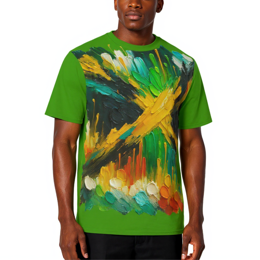 Men's Crewneck Cotton+Polyester Premium T-shirt | "Jamaica"