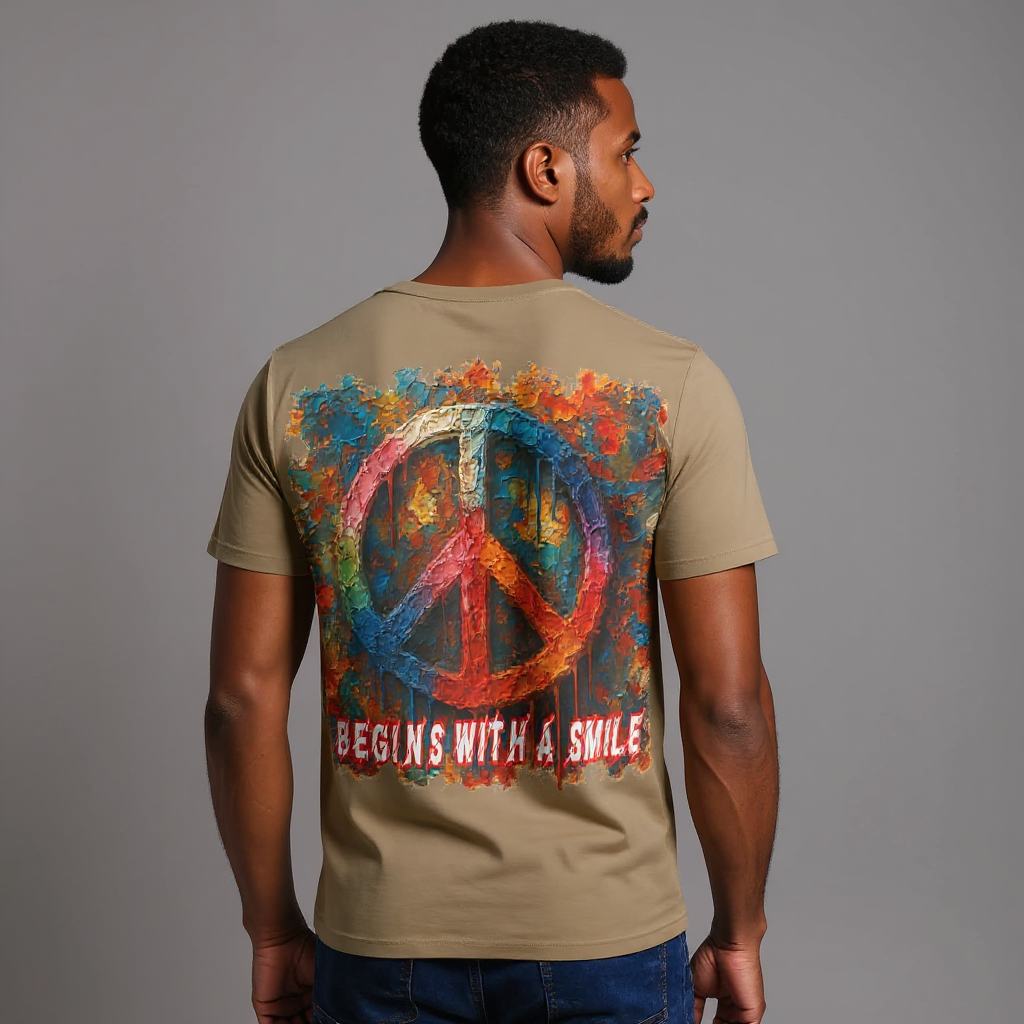 SoftSoul™ V-Neck Tee | "Choose Peace"