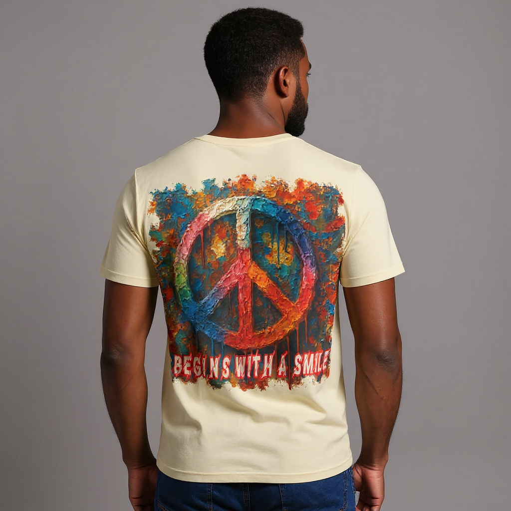 SoftSoul™ V-Neck Tee | "Choose Peace"