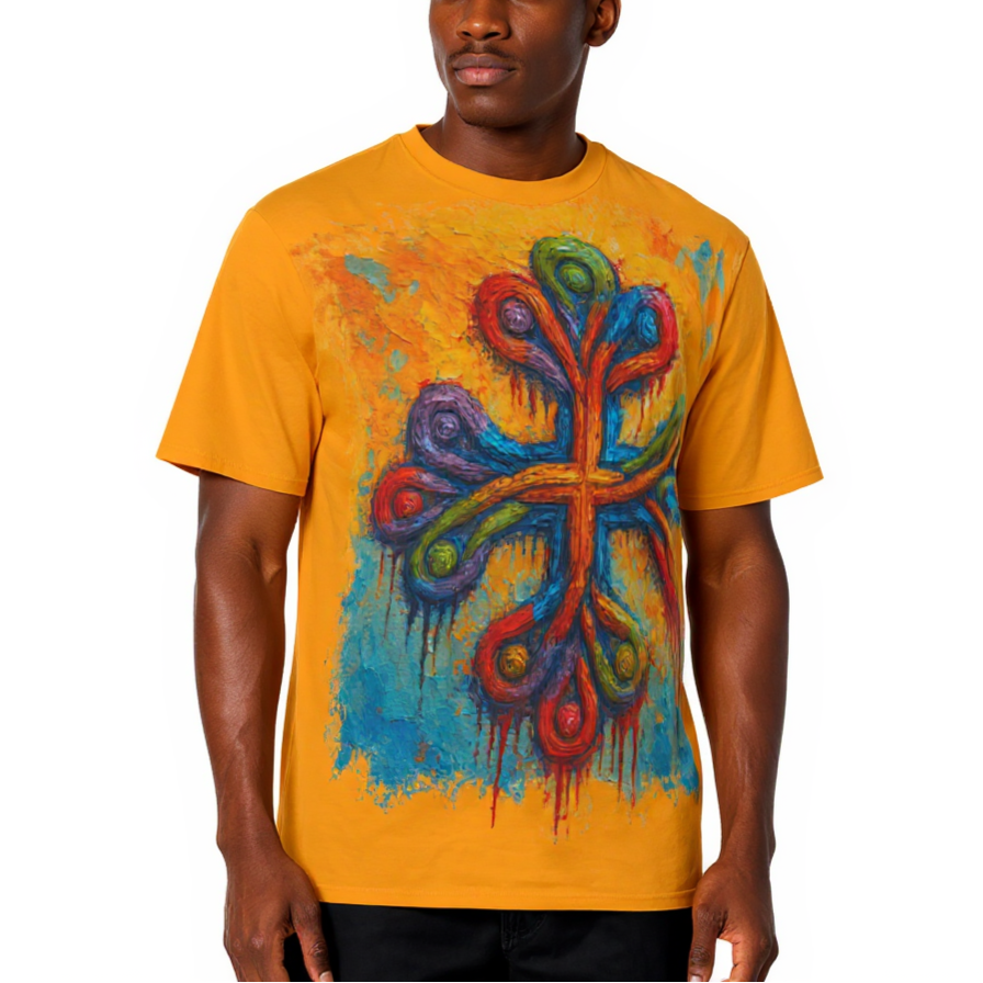 Men's Crewneck Cotton+Polyester Premium T-shirt | "Unity"