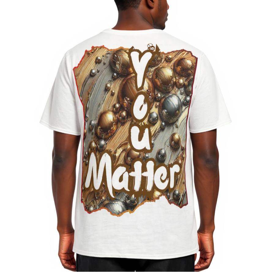 Men's Crewneck Cotton+Polyester Premium T-shirt | "I Matter, You Matter"