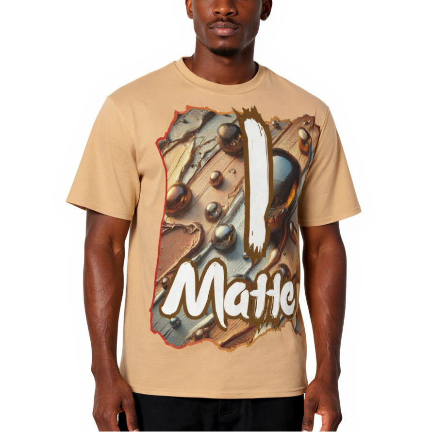 Men's Crewneck Cotton+Polyester Premium T-shirt | "I Matter, You Matter"
