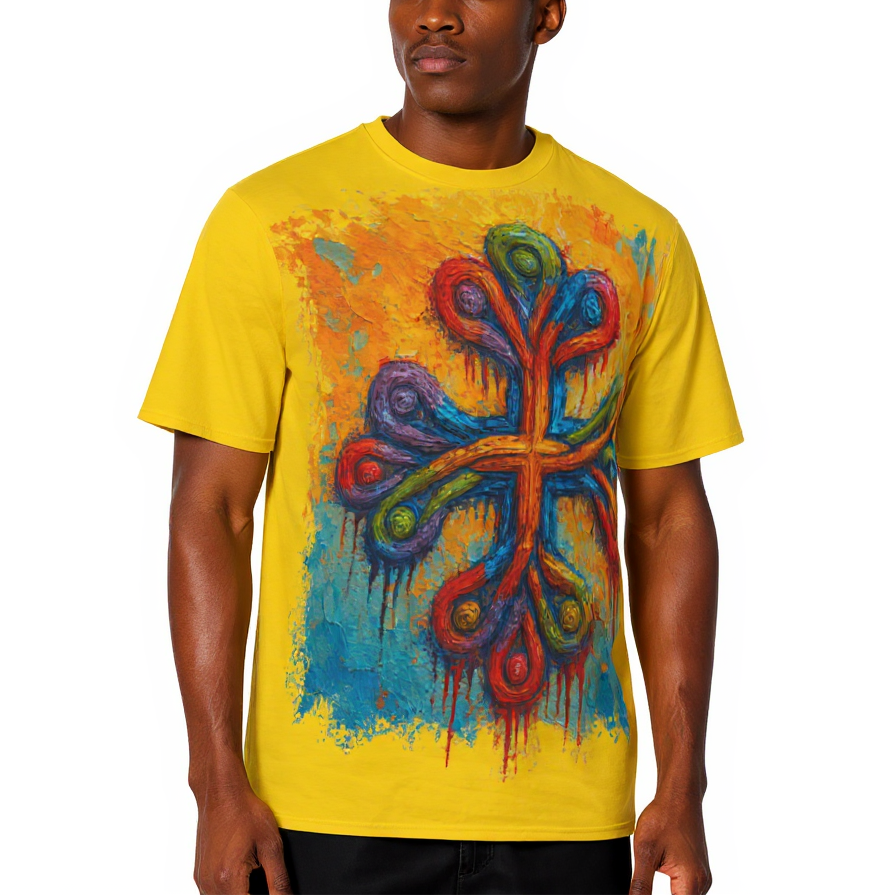 Men's Crewneck Cotton+Polyester Premium T-shirt | "Unity"