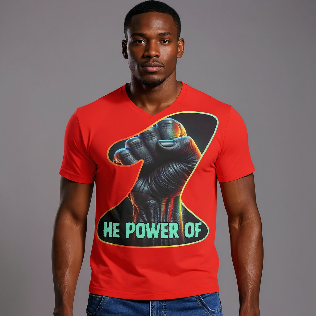 SoftSoul™ V-Neck Tee | "Power of One"