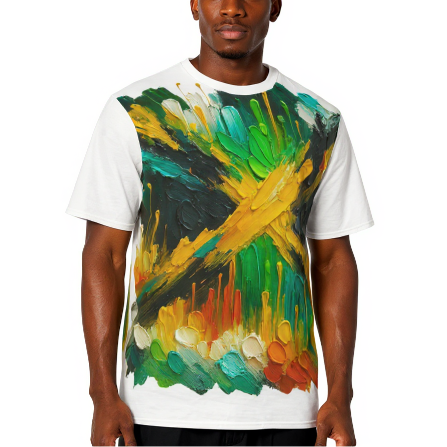 Men's Crewneck Cotton+Polyester Premium T-shirt | "Jamaica"