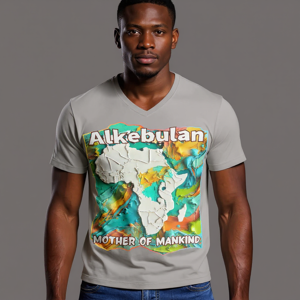 SoftSoul™ V-Neck Tee | "Alkebulan"