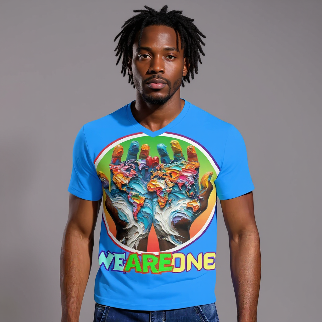SoftSoul™ V-Neck Tee |"WeAreOne"